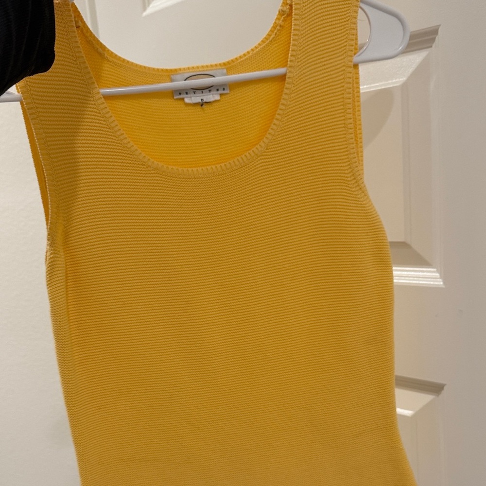 Talbots Yellow Sleeveless Women's Top